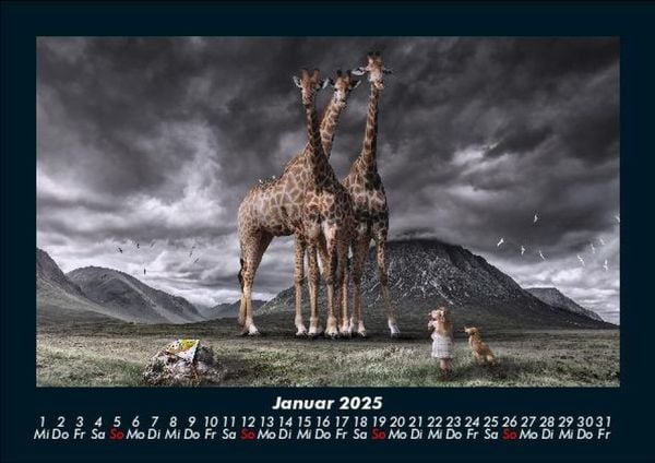 Produktbild: Giraffen 2025 Fotokalender DIN A5