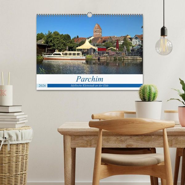 Produktbild: Parchim - Idyllische Kleinstadt an der Elde (Wandkalender 2026 DIN A3 quer), CALVENDO Monatskalender