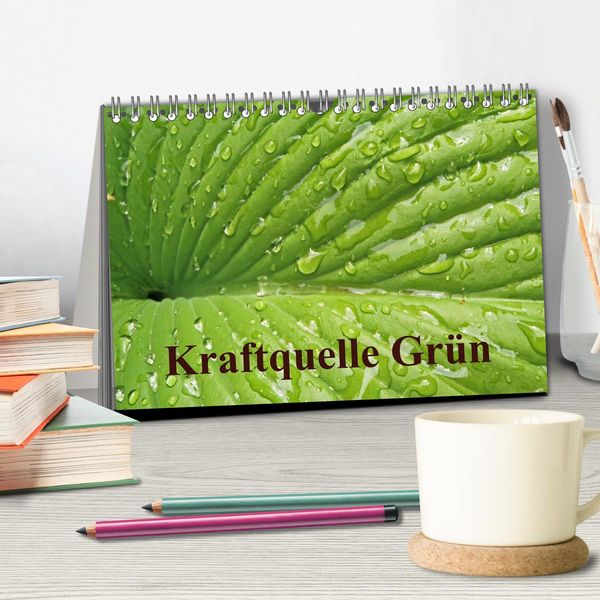 Produktbild: Kraftquelle Gr&uuml;n (Tischkalender 2026 DIN A5 quer), CALVENDO Monatskalender