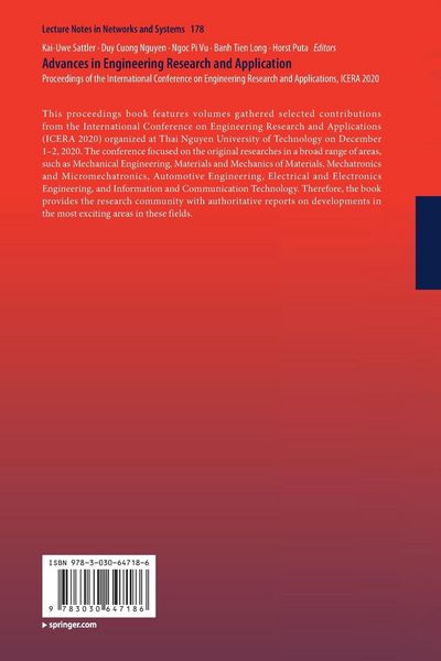 Produktbild: Advances in Engineering Research and Application