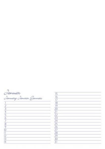 Produktbild: Foto-Malen-Basteln Bastelkalender A4 weiß Geburtstagskalender