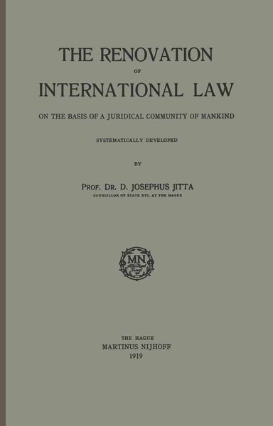 Produktbild: The Renovation of International Law
