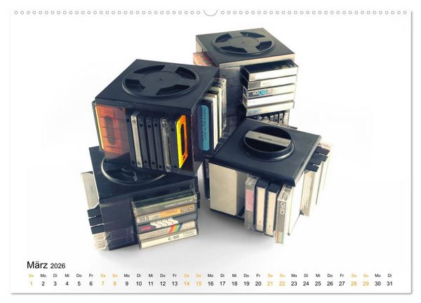 Produktbild: Audio Tapes (hochwertiger Premium Wandkalender 2026 DIN A2 quer), Kunstdruck in Hochglanz