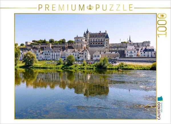 CALVENDO Puzzle Amboise: Stadtansicht mit Château Royal | 1000 Teile Lege-Größe 64x48cm Foto-Puzzle für glückliche Stunden