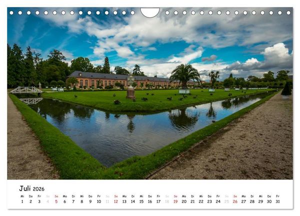 Produktbild: Schl&ouml;sser und G&auml;rten S&uuml;ddeutschland (Wandkalender 2026 DIN A4 quer), CALVENDO Monatskalender