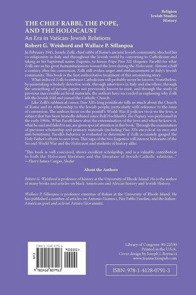 Produktbild: The Chief Rabbi, the Pope, and the Holocaust