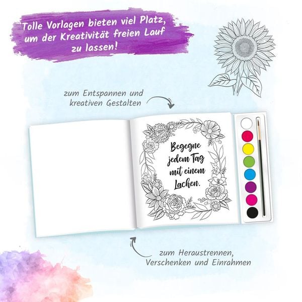 Produktbild: Tr&ouml;tsch Malen mit Wasserfarben Pflanzen