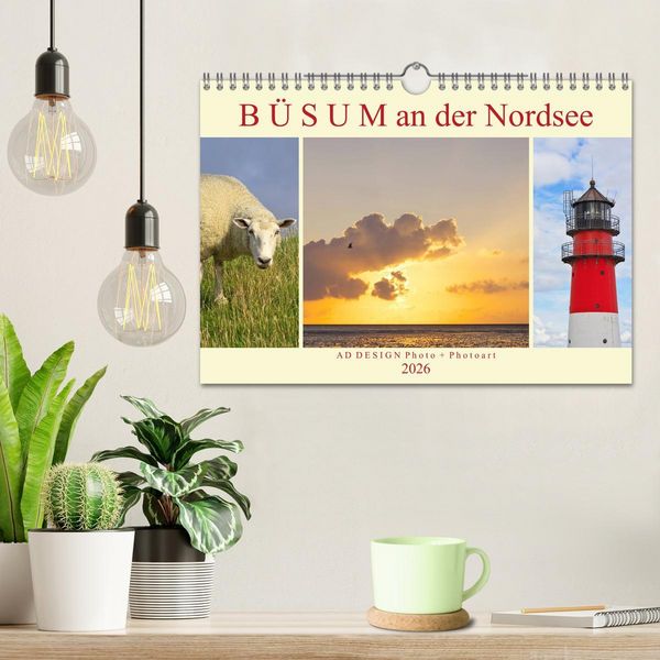 Produktbild: B&uuml;sum an der Nordsee (Wandkalender 2026 DIN A4 quer), CALVENDO Monatskalender
