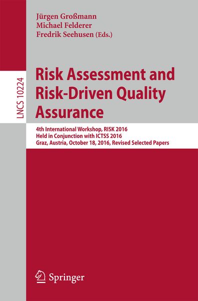 Produktbild: Risk Assessment and Risk-Driven Quality Assurance