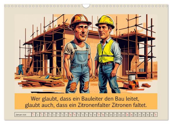 Produktbild: Meisterhaft daneben &ndash; Die witzige Seite des Handwerks (Wandkalender 2026 DIN A3 quer), CALVENDO Monatskalender