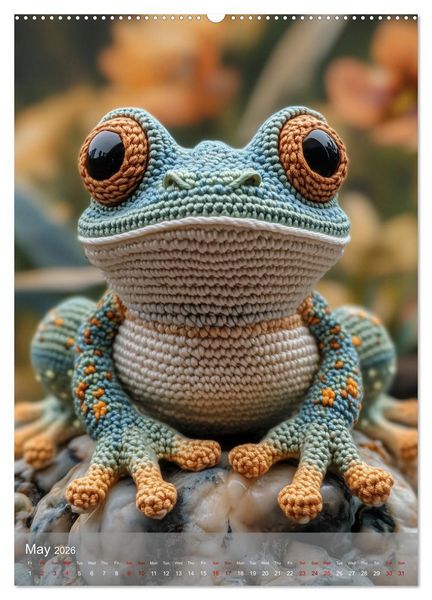 Produktbild: CROCHET ANIMALS (Wall Calendar 2026 DIN A2 portrait), CALVENDO 12 Month Wall Calendar