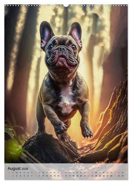 Produktbild: Franz&ouml;sische Bulldogge - ein Hund f&uuml;r die Familie (Wandkalender 2026 DIN A2 hoch), CALVENDO Monatskalender