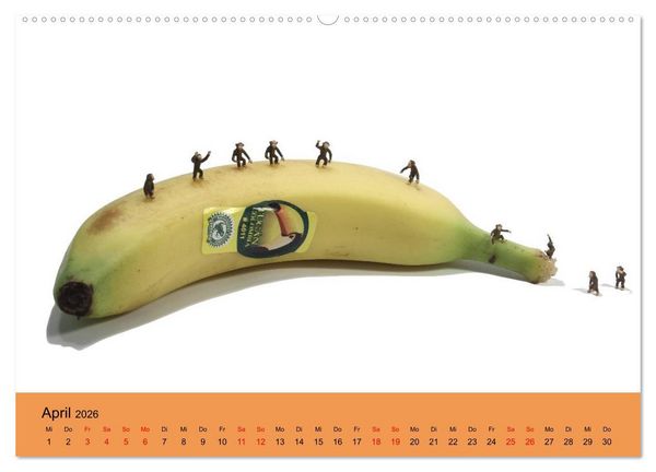 Produktbild: Little Art Food Kunstkalender (Wandkalender 2026 DIN A2 quer), CALVENDO Monatskalender