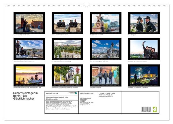Produktbild: Schornsteinfeger in Berlin - Die Gl&uuml;cklichmacher (Wandkalender 2027 DIN A2 quer), CALVENDO Monatskalender