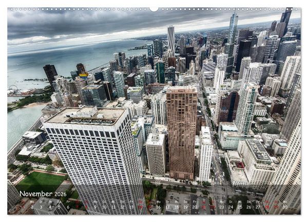 Produktbild: Chicago - Stadt der Ebenen (Wandkalender 2026 DIN A2 quer), CALVENDO Monatskalender