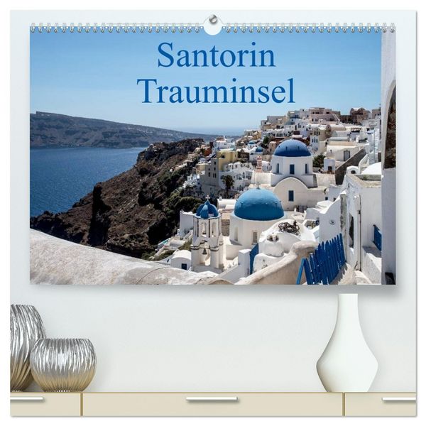 Produktbild: Santorin Trauminsel (hochwertiger Premium Wandkalender 2026 DIN A2 quer), Kunstdruck in Hochglanz