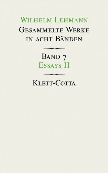 Gesammelte Werke in acht Bänden / Essays II (Gesammelte Werke in acht Bänden, Bd. 7)
