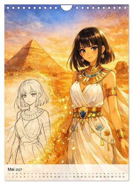 Produktbild: Anime Weltreise (Wandkalender 2027 DIN A4 hoch), CALVENDO Monatskalender