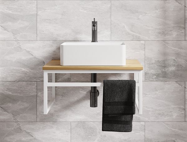 Produktbild: 2-tlg. Waschplatz Waschtisch Waschbecken Bitila 60
