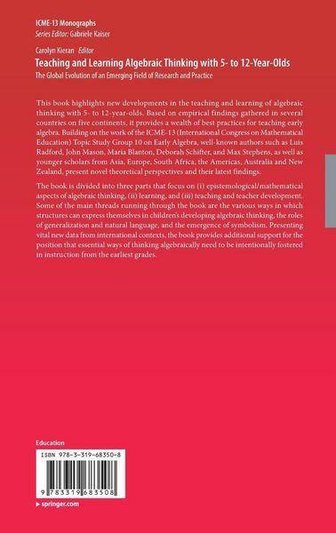 Produktbild: Teaching and Learning Algebraic Thinking with 5- to 12-Year-Olds