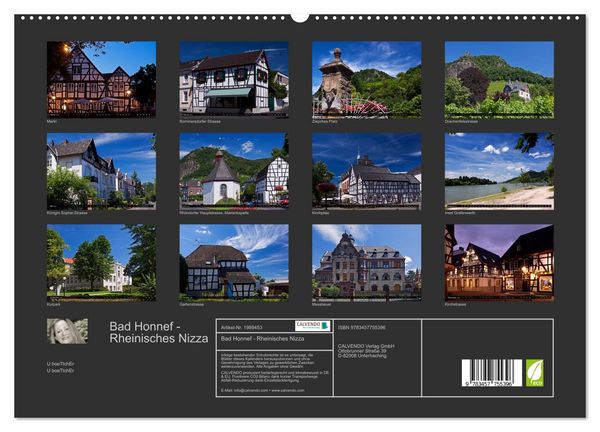Produktbild: Bad Honnef - Rheinisches Nizza (hochwertiger Premium Wandkalender 2026 DIN A2 quer), Kunstdruck in Hochglanz