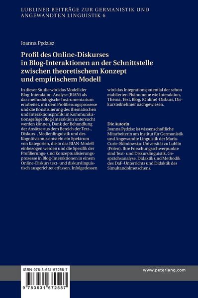Produktbild: Profil des Online-Diskurses in Blog-Interaktionen an der Schnittstelle zwischen theoretischem Konzept und empirischem Modell