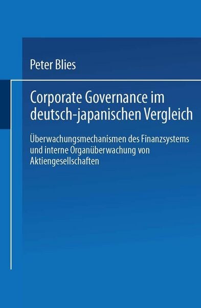 Produktbild: Corporate Governance im deutsch-japanischen Vergleich