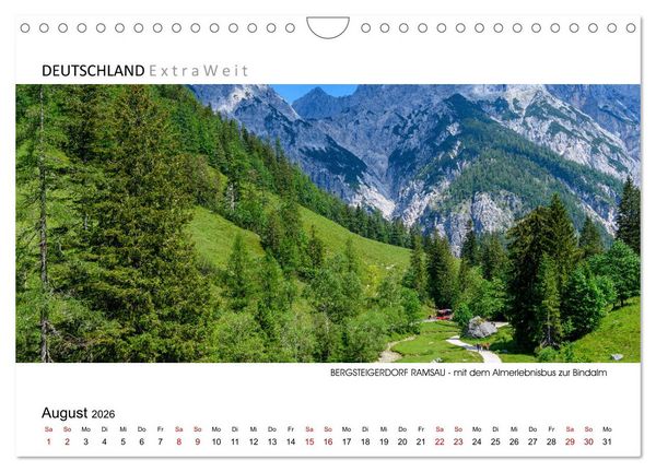 Produktbild: Bergsteigerdorf RAMSAU - Juwel im Berchtesgadener Land (Wandkalender 2026 DIN A4 quer), CALVENDO Monatskalender