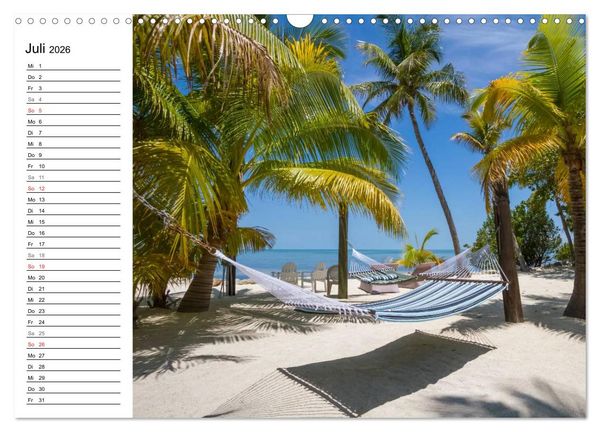 Produktbild: FLORIDA KEYS und KEY WEST Malerische Reiseroute (Wandkalender 2026 DIN A3 quer), CALVENDO Monatskalender