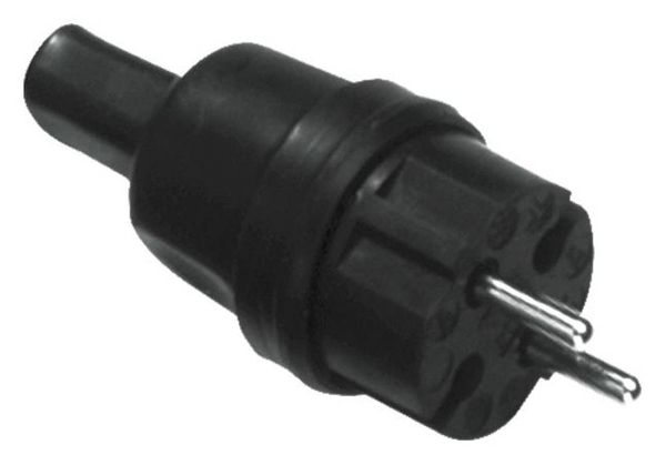 Bachmann 740.002 Konturenstecker Gummi, Silikon 250V Schwarz IP44