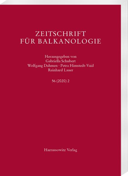 Produktbild: Zeitschrift f&uuml;r Balkanologie 56 (2020) 2