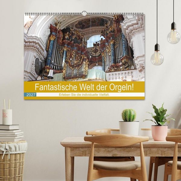 Produktbild: Fantastische Welt der Orgeln (Wandkalender 2027 DIN A2 quer), CALVENDO Monatskalender
