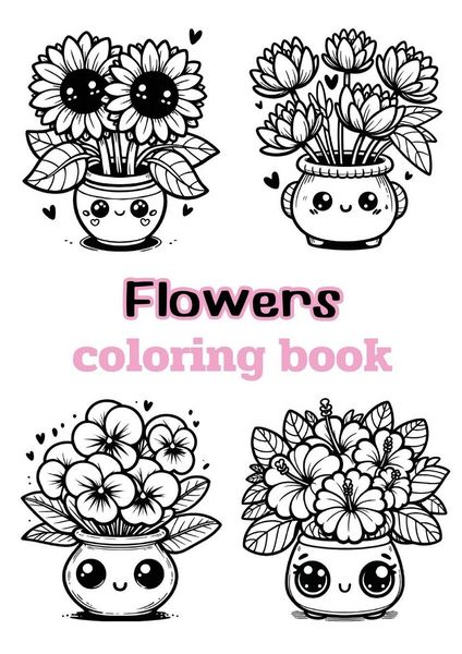 Produktbild: Flowers coloring book