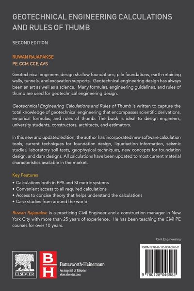 Produktbild: Geotechnical Engineering Calculations and Rules of Thumb