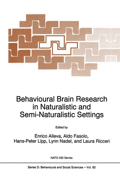 Produktbild: Behavioural Brain Research in Naturalistic and Semi-Naturalistic Settings