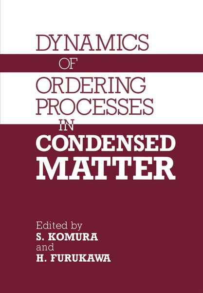 Produktbild: Dynamics of Ordering Processes in Condensed Matter