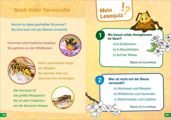 Produktbild: WAS IST WAS Erstes Lesen easy! Band 3. Wie lebt die Honigbiene?