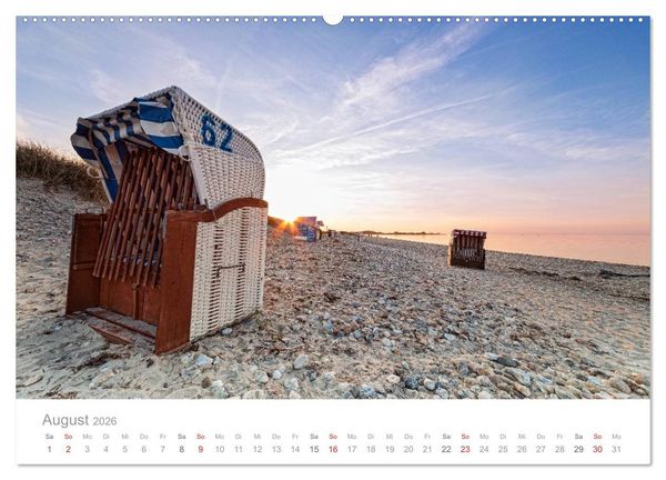 Produktbild: Lichtreise durch Schleswig-Holstein (hochwertiger Premium Wandkalender 2026 DIN A2 quer), Kunstdruck in Hochglanz