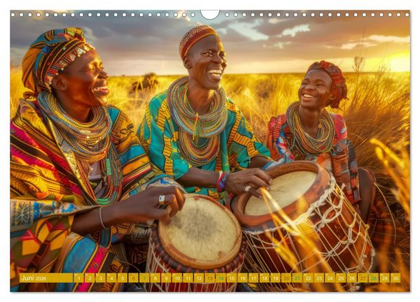 Produktbild: Hallo faszinierendes Afrika (Wandkalender 2026 DIN A3 quer), CALVENDO Monatskalender