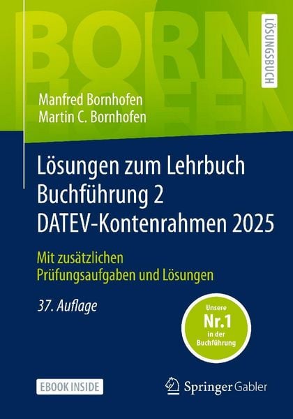Produktbild: L&ouml;sungen zum Lehrbuch Buchf&uuml;hrung 2 DATEV-Kontenrahmen 2025