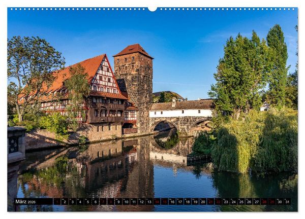 Produktbild: Wunderbares N&uuml;rnberg (hochwertiger Premium Wandkalender 2026 DIN A2 quer), Kunstdruck in Hochglanz