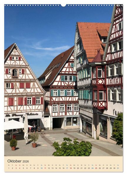 Produktbild: Herrenberg im Fokus (Wandkalender 2026 DIN A2 hoch), CALVENDO Monatskalender