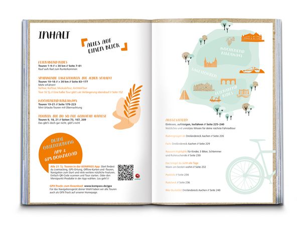 Produktbild: KOMPASS Radvergn&uuml;gen Dreil&auml;ndereck Aachen
