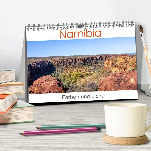 Produktbild: Namibia - Farben und Licht (Tischkalender 2027 DIN A5 quer), CALVENDO Monatskalender