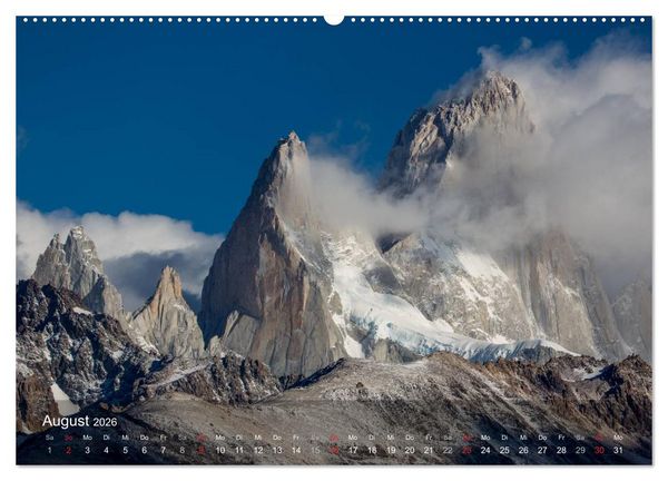 Produktbild: Majest&auml;tische Bergwelten Cerro Torre & Fitzroy Patagonien (hochwertiger Premium Wandkalender 2026 DIN A2 quer), Kunstdruck in Hochglanz