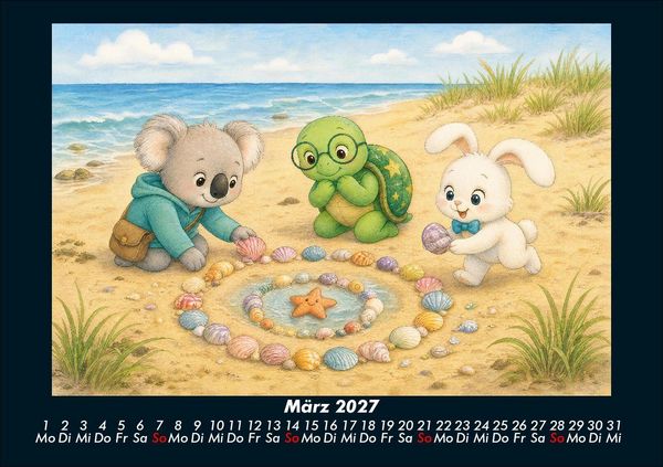 Produktbild: Seesterne und Muscheln 2027 Fotokalender DIN A5