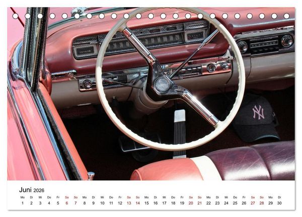 Produktbild: Klassische Armaturenbretter (Tischkalender 2026 DIN A5 quer), CALVENDO Monatskalender