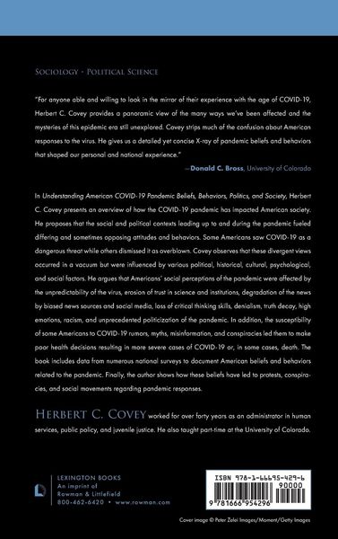 Produktbild: Understanding American COVID-19 Pandemic Beliefs, Behaviors, Politics, and Society