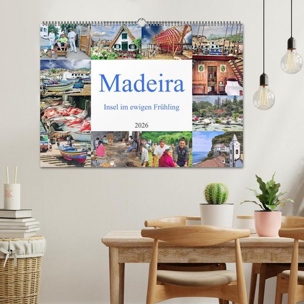 Produktbild: Madeira, Insel im ewigen Fr&uuml;hling (Wandkalender 2026 DIN A2 quer), CALVENDO Monatskalender