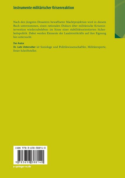 Produktbild: Instrumente milit&auml;rischer Krisenreaktion